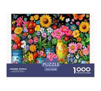 Floral Vase Arrangement Cartone Durevole Gioco Interattivo Divertente, Perfetto Per Migliorare Capacità Di Riflessione 52x38cm/1000pcs