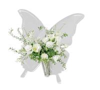 Floral Vase Non-Slip Butterfly Table Centerpieces Clear Acrylic Vases