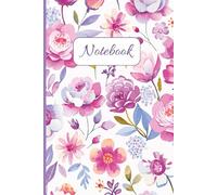 Floral Vintage Notebook - Beautiful Lined Notebook for Women, Girls & Teens | 151 Pages, 6x8 inches: Aesthetic Watercolor Flower Cover | Perfect for Notes, Daily Writing, School, Work, or as a Gift