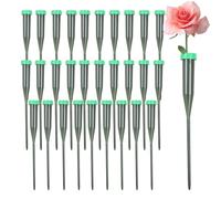 Floral Water Tubes, 30-Piece Single Stem Vials, Leak-Proof Tubes with Soft Caps, Hydration Supplies for Lily Buds, Milkweed Roots, Flower Testing, Bedroom, Living Room, Home, School