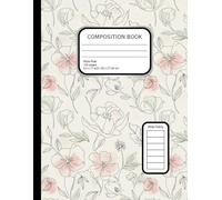 Floral Watercolor Wide Ruled Notebook: 8.5x11 Blush Peony Sage Lined Journal 120 Pages - Aesthetic Wide Line Paper for Notes & Writing: Romantic Peony ... | Perfect for Journaling, School & Planning