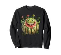 Floral Watermelon Face Whimsical Hawaiian Summer Vacation Felpa