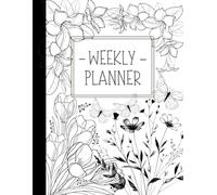 Floral Weekly Planner: Elegant Organizer with Botanical Illustrations: 8.5x11 Inch Format | 110 Pages | Weekly Schedule & Notes | Soft Matte Cover for Women