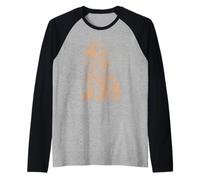 Floral Whimsical Cocker Spaniel Spaniels Maglia con Maniche Raglan