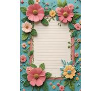 Floral Whispers - A Journal for Dreams & Notes: Lined Notebook with Floral Design - 118 Pages