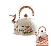 Floral Whistling Tea - 3L Retro - Pentola con manico per fornelli a gas | Vintage Tea Pot | Hot Getry - Bollitore per la decorazione della cucina a casa
