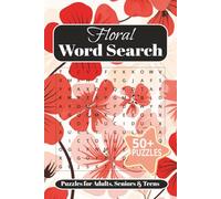 Floral Word Search: Puzzle Book Word Searches Easy to Read about Floral, Vegetables, Flowers and more | 6X9 Inches, 110 Pages | 50+ Puzzles...Gift for Vacations, Birthdays, Holidays and Free Times.