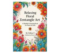Floral Zentangle colouring book