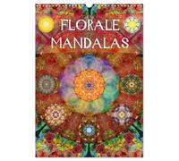 FLORALE MANDALAS (Wandkalender 2026 DIN A3 hoch), CALVENDO Monatskalender: Fotografische Mandala Kompositionen aus Blumen.