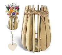 FloralGrace 1 vaso a forma di cuore per fiori Lego, puzzle in legno per bouquet