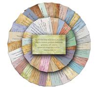 FloralGrace 50 Pezzi Adesivi Citazioni Bibliche Retrò Citazioni Ispiratrici Cristiane Vintage Adesivi per Macchine da Scrivere, Studi Biblici, Planner, Bottiglia d'Acqua, Laptop