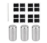 FloralGrace Set di 8 mini spargisale, saliera in acciaio inox, per viaggi, campeggio, bento box, barbecue per esterni, per la casa