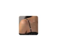 FloralGrace Spalline Reggiseno Strass, Spalline Regolabili e Scintillanti, Antiscivolo e Eleganti, Perfette per Abiti e Top, Ideali per Matrimoni ed Eventi(A-Nero)
