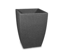 Floralo Pflanztopf Marino al Gelo, Nero/Granito Quadrato, 45 x H 61 cm