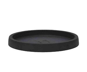 Floralo Terni - Sottovaso Rotondo antigelo, 26 cm, Colore Nero Granite