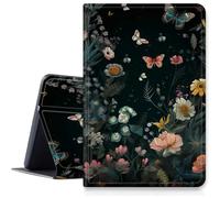 Florals Garden Butterfly Custodia per iPad Air 11 pollici 2024 M2, antiurto in pelle PU pieghevole regolabile custodia con auto sleep/wake per iPad Air 11 pollici 2024 Air M2