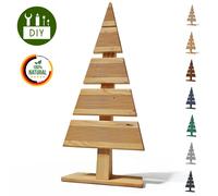 Floranica Albero di Natale in legno di larice Decorazione natalizia fatto a mano