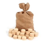 Floranica Bricchetti Legno pressato 100% 12,5 kg Pellet per Stufa Bricchetti Ideali per Caminetto Stufa Legnetti accendifuoco Legna da ardere Alto Potere Calorifico Basso Fumo