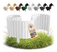 Floranica Palizzata Deco Legno Bianco 100 cm, altezza 40 cm - Divisorio
