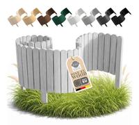 Floranica Palizzata Deco Legno Grigio argento 100 cm, altezza 40 cm