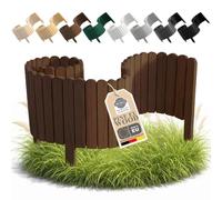 Floranica Palizzata Deco Legno Marrone noce 100 cm, altezza 40 cm