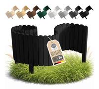 Floranica Palizzata Deco Legno Nero 100 cm, altezza 40 cm - Divisorio