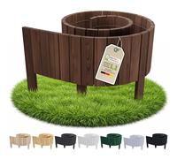 Floranica Rollborder II Steccato flessibile 200 x 20 cm Marrone (accorciabile) Bordo impregnato per aiuole in legno di pino Bordatura per aiuole Rollboarder Palizzata