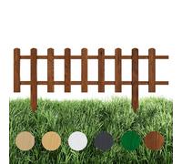 Floranica Staccionata in Legno per Giardino 20 cm x 100 cm Marrone Recinzione decorativa da giardino Esterno Steccato in Legno di Pino impregnato Bordure per recinzioni