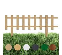 Floranica Staccionata in Legno per Giardino 20 cm x 100 cm Natur Recinzione decorativa da giardino Esterno Steccato in Legno di Pino impregnato Bordure per recinzioni