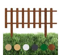 Floranica Staccionata in Legno per Giardino 40 cm x 100 cm Marrone Recinzione decorativa da giardino Esterno Steccato in Legno di Pino impregnato Bordure per recinzioni