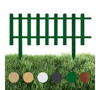 Floranica Staccionata in Legno per Giardino 40 cm x 100 cm Verde Recinzione decorativa da giardino Esterno Steccato in Legno di Pino impregnato Bordure per recinzioni