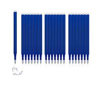 FloraVigo 22 mine cancellabili, punta da 0,7 mm, compatibile con Pilot FriXion Ball & Clicker ed Eberhard Faber, mine cancellabili per la scuola e la vita quotidiana (blu)