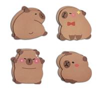 FloraVigo Capybara Sticker, 8 confezioni di note adesive Capybara, graziose e timide note autoadesive Capybara, 30 fogli per confezione, adatte per studenti, insegnanti, bambini, forniture scolastiche