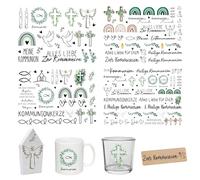 FloraVigo Rub On Sticker circa A5 19 x 14 cm - decorazione con scritte per compleanno, Keraflott, matrimonio, casa, pellicola trasferibile per mobili, vetro, legno, album fotografici, decorazioni fai