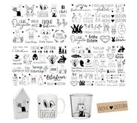 FloraVigo Rub On Sticker circa A5 19 x 14 cm - Frase decorativa per compleanno, Keraflott, matrimonio, casa, pellicola per mobili, vetro, legno, album fotografico, decorazione fai da te, estetica