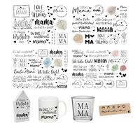 FloraVigo Rub On Sticker circa A5 19 x 14 cm - Scritta decorativa per compleanno, Keraflott, matrimonio, casa, pellicola trasferibile per mobili, vetro, legno, album fotografico, decorazioni fai da te