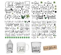 FloraVigo Rub On Sticker circa A5 19 x 14 cm - Scritta decorativa per compleanno, Keraflott, matrimonio, casa, pellicola adesiva per mobili, vetro, legno, album fotografico, decorazioni fai da te