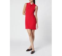 FLORE FLORE Mini abito a polo smanicato in cotone organico S Rosso