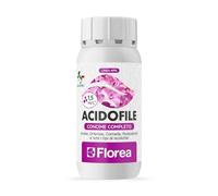 FLOREA Acidofile 250 ml | Concime Liquido per Azalee, Ortensie, Camelie, Rododendri e tutti i tipi di acidofile da balcone, terrazzo o giardino | Fioriture Abbondanti | 100% Made in Italy