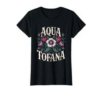 Floreale Aqua Tofana Farmacia Fiore Donne Femminista Veleno Maglietta