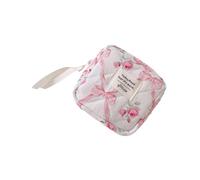 Floreale Bowknot Cosmetic Bag Con Più Scomparti Impermeabile Policotone Tour Operator Per Trucco E Accessori Fiori Nodi Arco Sacchetto Trucco, a, taglia unica