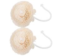 Floreale Diffusore di Profumo 2 Pezzi in Legno e Cotone per Casa | Testa Smontabile Corda in Cotone, Effetto Decorativo Beige, per Spa e Gestione Hotel