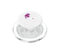 Floreale Donna Viso Line Art con Orchidee Rosa 2 Forme Mania PopSockets PopGrip per MagSafe