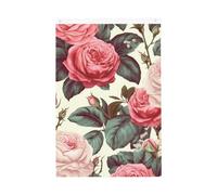 Floreale Fiore Rosa Rosa Benvenuto Giardino Bandiera 2x3 Ft Doppio Lato No Fade Casa Yard Bandiere Foto Sfondo Festa Banner Per Cortile Portico Prato Decorazione Esterna