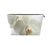 Floreale Fiori Bianchi Orchidea Elegante Moderno Alla Moda, Borsa da toilette Borsa per trucco Borsa per cosmetici Borsa da toilette da viaggio portatile