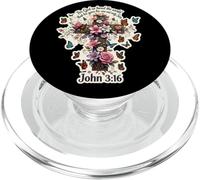 Floreale Giovanni 3:16 Versetto della Bibbia Per Dio Così Amato Il Mondo PopSockets PopGrip per MagSafe