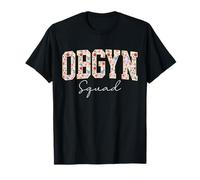 Floreale OBGYN Squad Ostetrico Ginecologo Infermiera OB GYN Maglietta