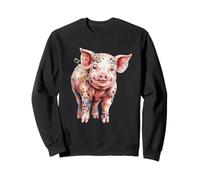 Floreale Piglet Whimsy Farm Animal Art Felpa