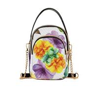 Floreale Primavera Donne Borse A Tracolla Carino Animale Catena Cinghia Portafoglio Borsa Del Telefono Trapuntato Signore Crossbody Satch