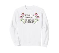 Floreale Protesta Design Difendere Democrazia Attivista Arte Felpa